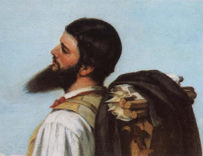 Gustave Courbet Detail of encounter Norge oil painting art